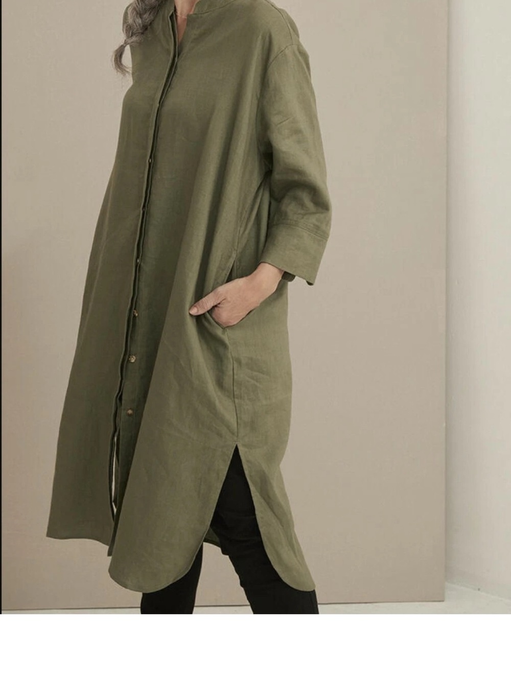 Masai Nimes Shirt Dress 100% Linen  Size S